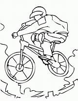 Coloring Pages Mountain Bmx Bike Coloriage Sports Printable Color Biking Dessin Kids Drawing Equipment Velo Sport Colorier Imprimer Bicyclette Sheet sketch template