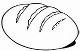 Bread Coloring Pages Colouring Loaf Kids Outline Clipart Loaves Eat Printable Color Template Clip Drawing Life Communion Bible Slice Print sketch template