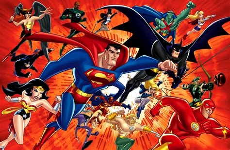 superheroes cartoon wallpapers wallpapersafari