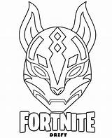 Coloring Fortnite Drift Mask Print Pages Sheet Topcoloringpages Small Figures sketch template