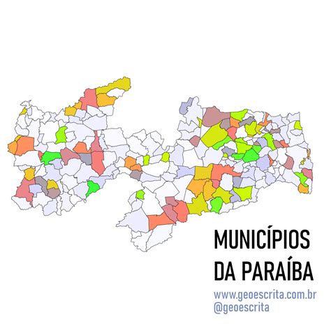 municipios da paraiba mapa editavel  powerpoint igor oliveira ribeiro hotmart