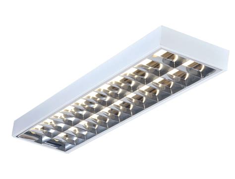 bsmal     ft white surface mounted fluorescent fitting  louvre ip