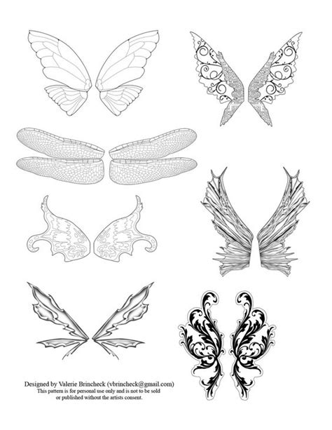 fairy wing template   tide   heres  set