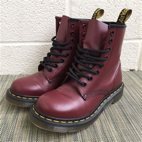 cherry red  martens red  martens  martens  smooth