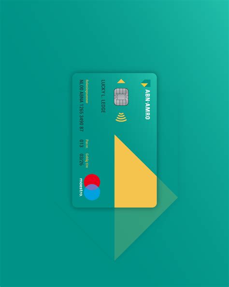 abn amro bank card redesign  behance