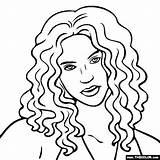 Shakira Coloring Pages People Colouring Real Color Thecolor Getdrawings Book Pop Stars sketch template