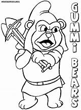 Bears Gummi Coloring Pages Cartoon Colorings Print Coloringway sketch template