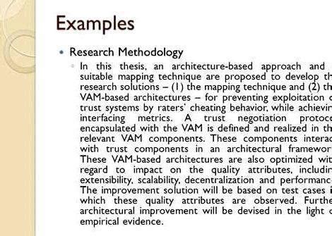 project methodology sample thesis proposal