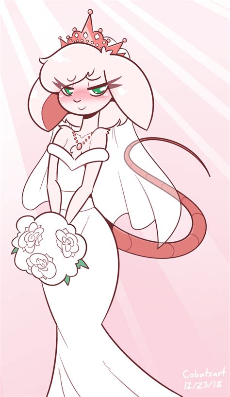 a mouse in a wedding dress by cobatsart on newgrounds