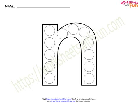 topic   dot lowercase worksheets english preschool