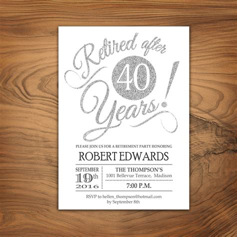 retirement party invitation retirement invite printable