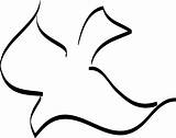 Dove Outline Clipart Library Holy Spirit Clip sketch template