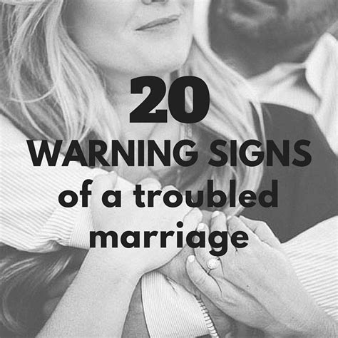 20 Warning Signs Of A Troubled Marriage Troubled
