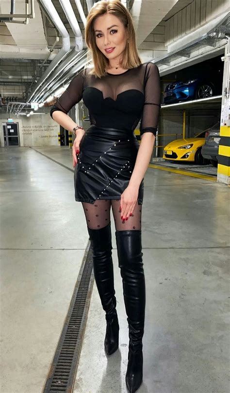 pin on leather dress