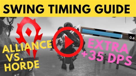 Rogue Swing Timing Guide How To Time Swings For Extra Dps Wow