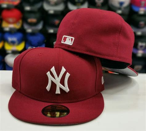 New Era New York Yankee 59fifty Burgundy Fitted Hat – Exclusive Fitted Inc