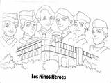 Chapultepec Héroes Imagui Batalla Defensa Iluminar Santacruz Cuento Efemerides Nora sketch template