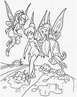 Tinkerbell Coloring Pages Printable Clip Bell Tinker sketch template