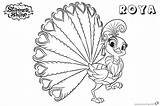 Shine Shimmer Coloring Pages Roya Peacock Printable Cute Kids Bettercoloring sketch template