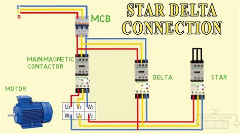 motor connected  star delta webmotororg