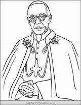 Pius Xii Thecatholickid Churchill sketch template