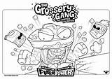 Gang Grossery Coloring Pages Trash Pack Printable Color Print Getcoloringpages Via Clean Team Getcolorings Shelter Activity sketch template