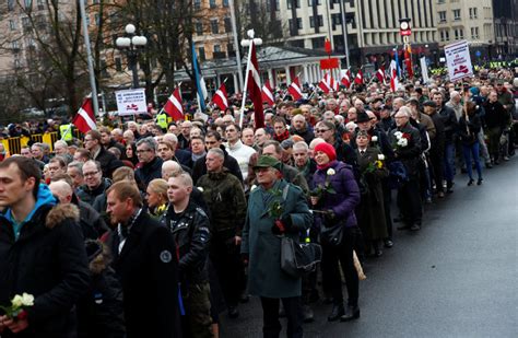 Latvians Honor Nazi Collaborators In Commemoration March The