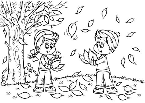 autumn coloring pages coloringbay