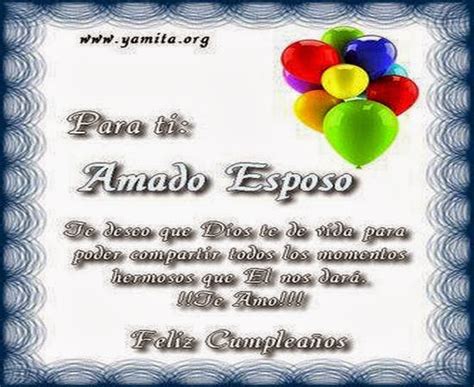 frases de cumpleanos  mi esposo