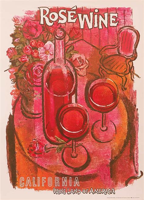 rose wine poster charles michael gallery