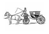 Koets Carrozza Kutsche Kleurplaat Colorear Stagecoach Carroza Paard sketch template