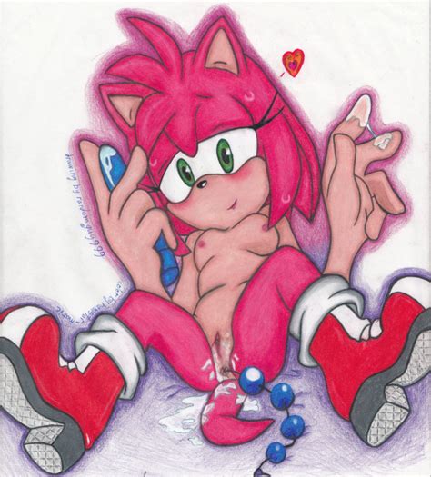 Rule 34 Amy Rose Anal Beads Anal Insertion Anus Beige