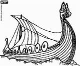 Drakkar Vikingo Barco Viking Wikingerschiff Wikinger Ausmalbilder Vikingos Designlooter Boat sketch template