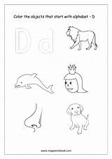 Color Objects Start Things Alphabet Only Megaworkbook Starting Worksheet Coloring sketch template