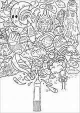 Doodle Doodling Magique Coloriage Spray Adulti Edgy Malbuch Erwachsene Coloriages Justcolor Adults Bombe Petit Lea Rentrer Suffit Retrouver Juste Univers sketch template