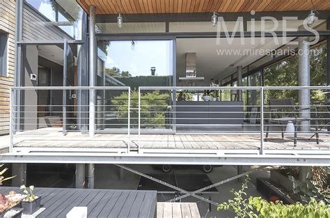 terrasse bois en etage  mires paris