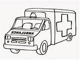 Ambulance Mewarnai Mobil Mewarna Dokter Coche sketch template