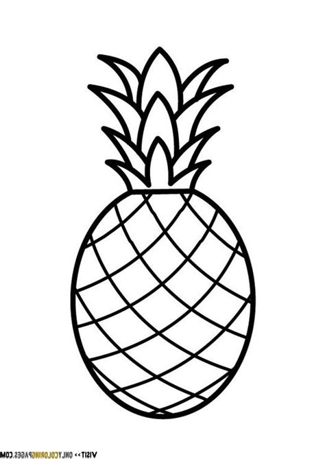 kawaii pineapple coloring pages haensche nimglueck