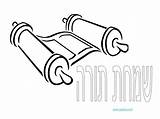 Torah Coloring Simchat Pages Line Shvat Tu Getcolorings Getdrawings Drawing Printable Library Clipart Popular sketch template