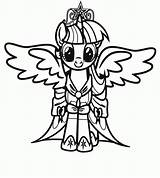 Pony Coloring Little Twilight Sparkle Pages Popular sketch template