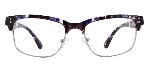 burnett browline prescription glasses purple women s eyeglasses