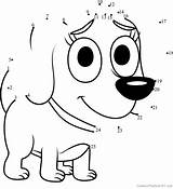 Puppies Pound Poopsie Dot Dots Connect sketch template