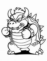 Coloring Bowser Pages Printable Print sketch template