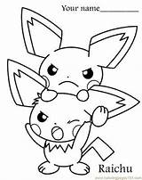 Coloring Pokemon Pages Printable Color Characters Cute Clipart Cartoons Pikachu Library Clip Popular Coloringhome sketch template