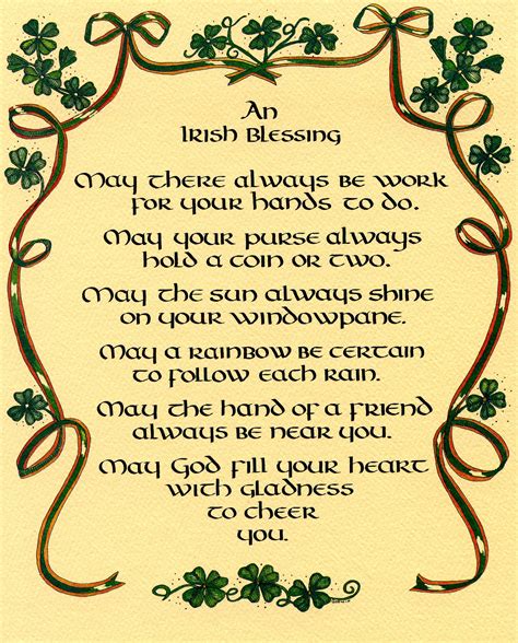 irish blessing printables