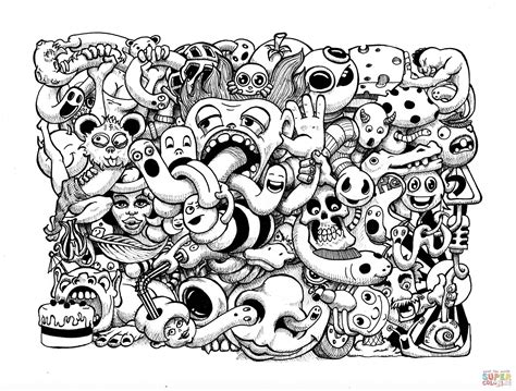 doodle art coloring pages  coloring pages coloring home