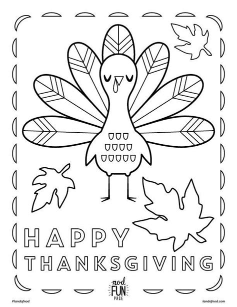 kids thanksgiving themed  printable coloring page cratekids blog