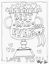 Coloring Dad Father Fathers Pages Printable Birthday Happy Card Kids Sheets Colouring Ever Children Choose Board Do sketch template