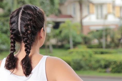 how to make two french braids by yourself leaftv