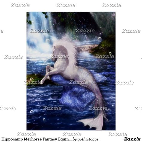 hippocamp merhorse fantasy equine art  tabz jones  rights reserved fantasymythology